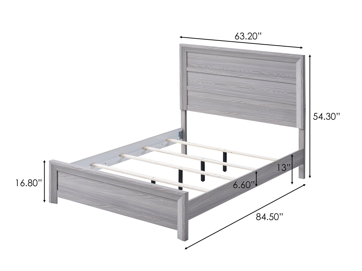 Adelaide Driftwood Panel Bedroom Set - SET | B6710-Q-HBFB | B6710-KQ-RAIL | B6710-2 | B6710-4 - Luna Furniture - Dallas Store