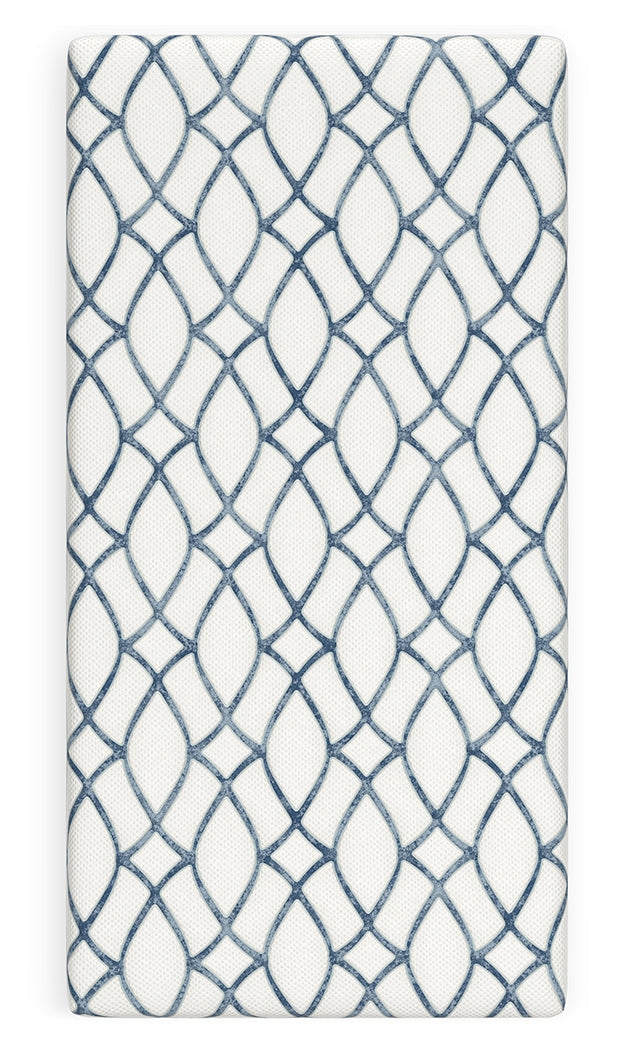 12 Inch Chime Elite 2.0 White/Blue Twin Mattress - M42611 - Luna Furniture - Dallas Store