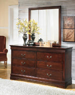 Alisdair Dark Brown Bedroom Mirror (Mirror Only) - B376-36 - Luna Furniture - Dallas Store