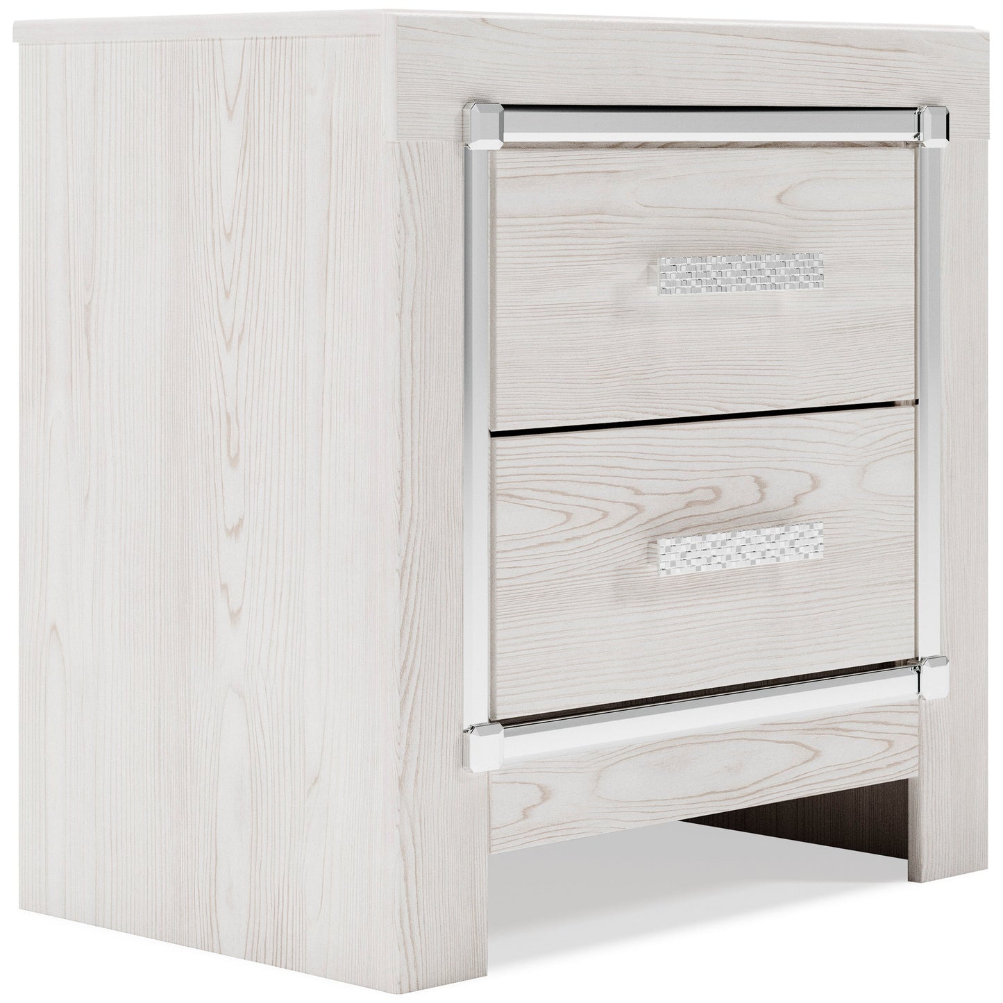 Altyra White LED Bookcase Upholstered Footboard Storage Platform Bedroom Set - SET | B2640-56S | B2640-69 | B2640-95 | B2640-31 | B2640-36 | B2640-92 | B2640-46 | B100-14 - Luna Furniture - Dallas Store