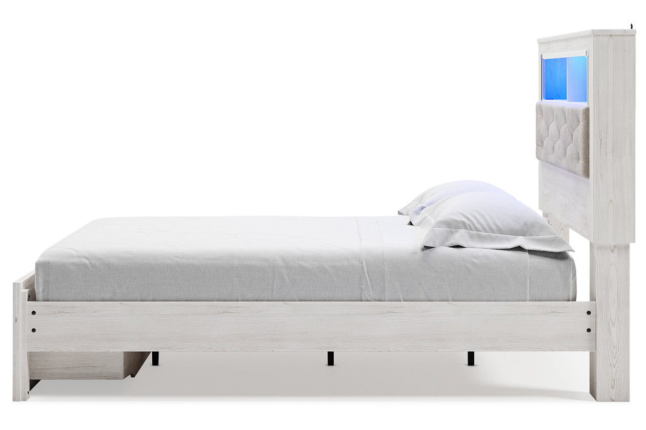 Altyra White Queen Upholstered Bookcase Bed with Storage - SET | B100-13 | B2640-54S | B2640-65 | B2640-95 - Luna Furniture - Dallas Store