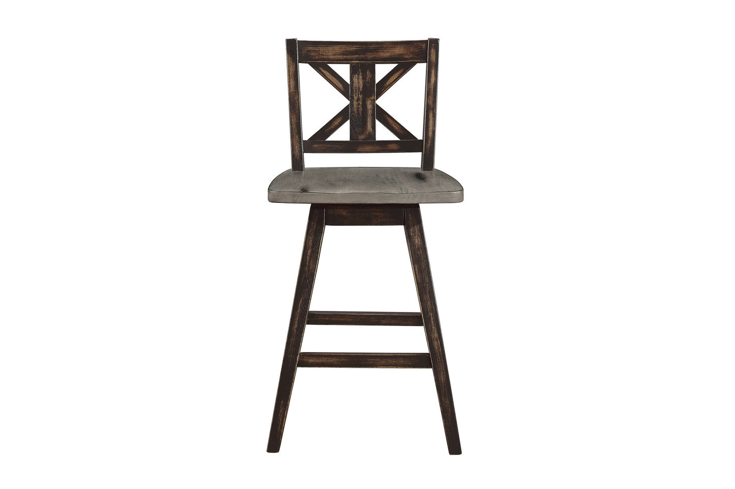 Amsonia Gray/Black Counter Height Set - SET | 5602-36 | 5602-24BK(4) - Luna Furniture - Dallas Store