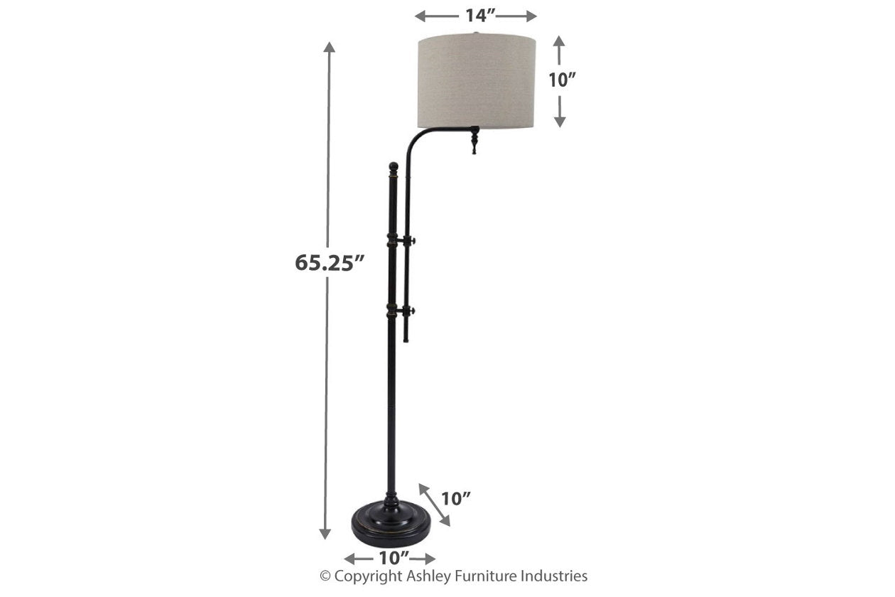Anemoon Black Floor Lamp - L734251 - Luna Furniture - Dallas Store