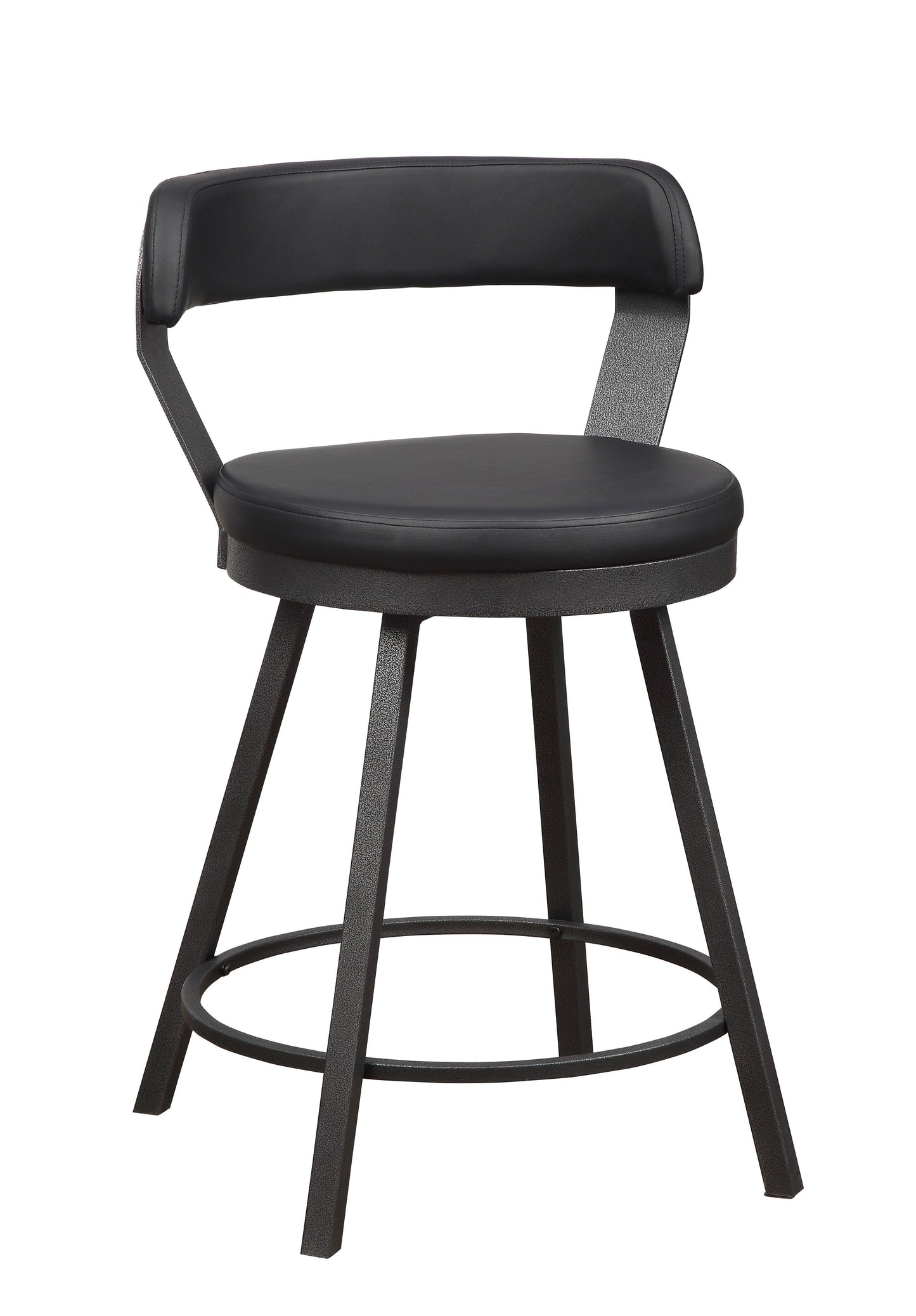 Appert Black/Dark Gray Counter Height Set - SET | 5566-36 | 5566-36G | 5566-24BK(3) - Luna Furniture - Dallas Store
