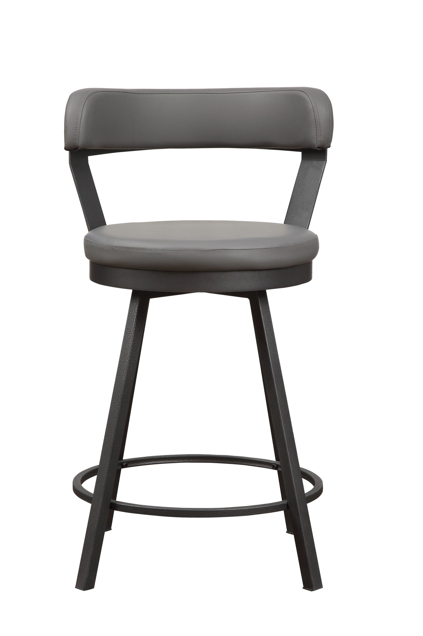 Appert Gray/Dark Gray Swivel Counter Chair, Set of 2 - 5566-24GY - Luna Furniture - Dallas Store