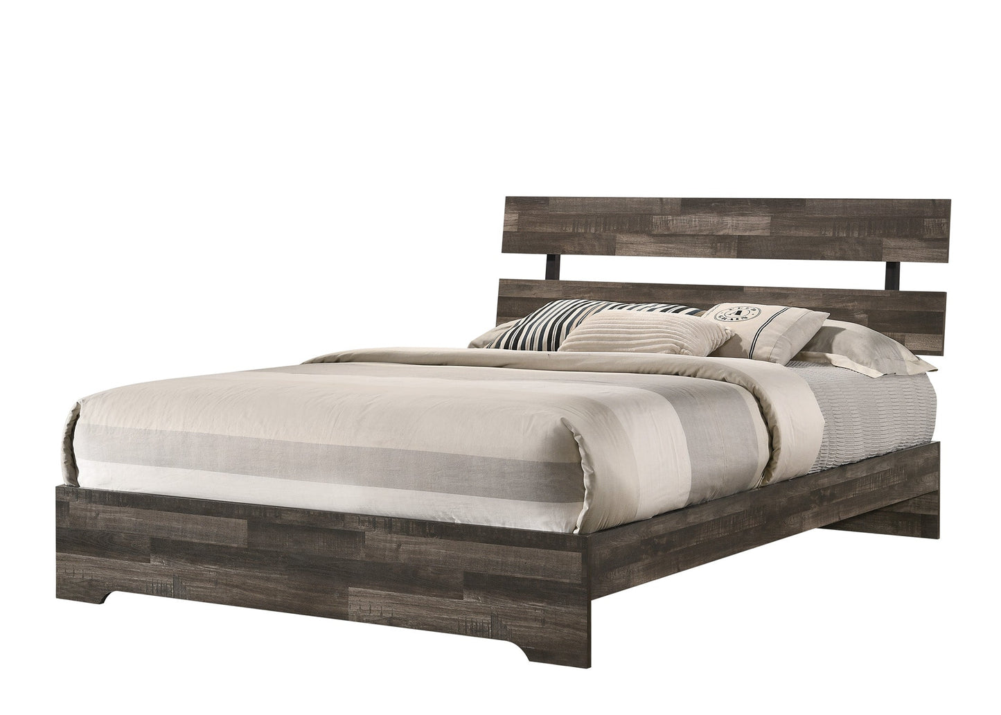 Atticus Brown Platform Youth Bedroom Set - SET | B6980-T-BED | B6980-2 | B6980-4 - Luna Furniture - Dallas Store