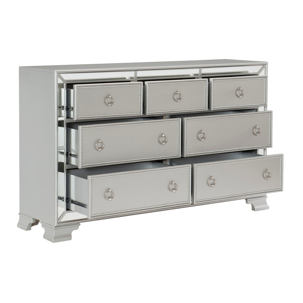 Avondale Silver Mirrored Dresser - 1646-5 - Luna Furniture - Dallas Store