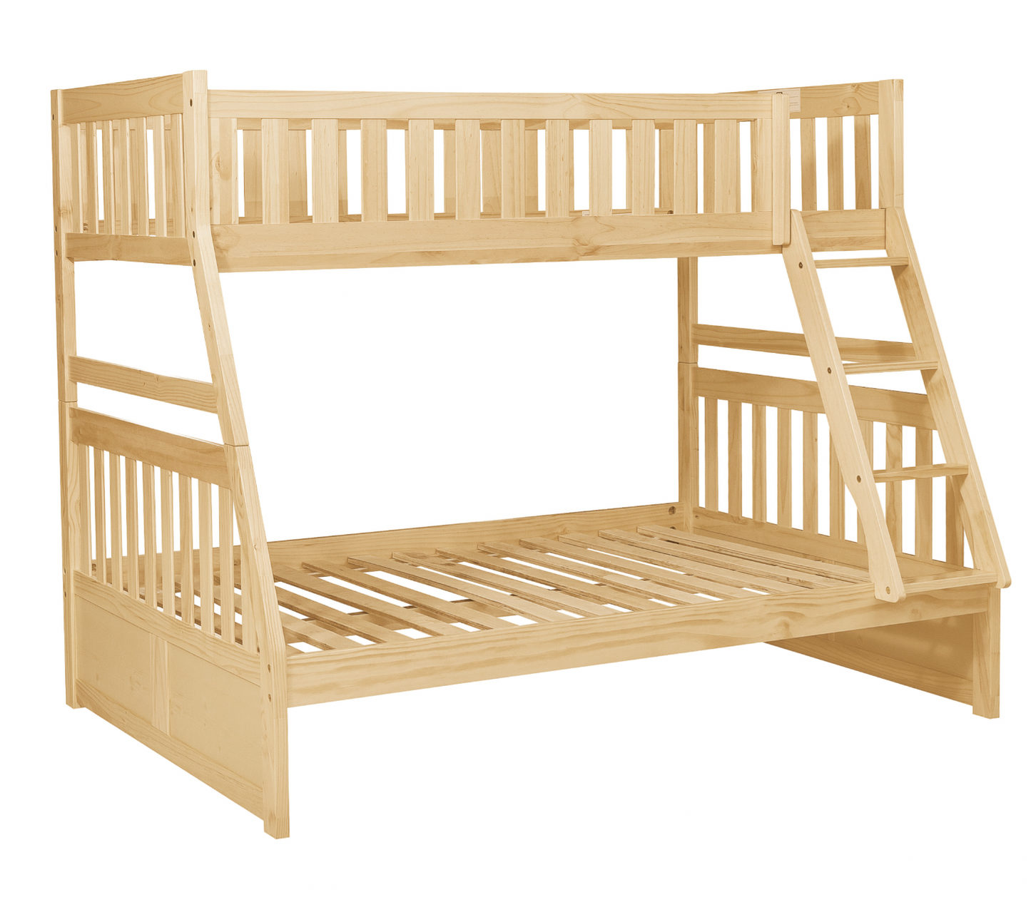 Bartly Pine Twin/Full Bunk Bed with Storage Boxes - SET | B2043TF-1 | B2043TF-2 | B2043TF-SL | B2043-T - Luna Furniture - Dallas Store
