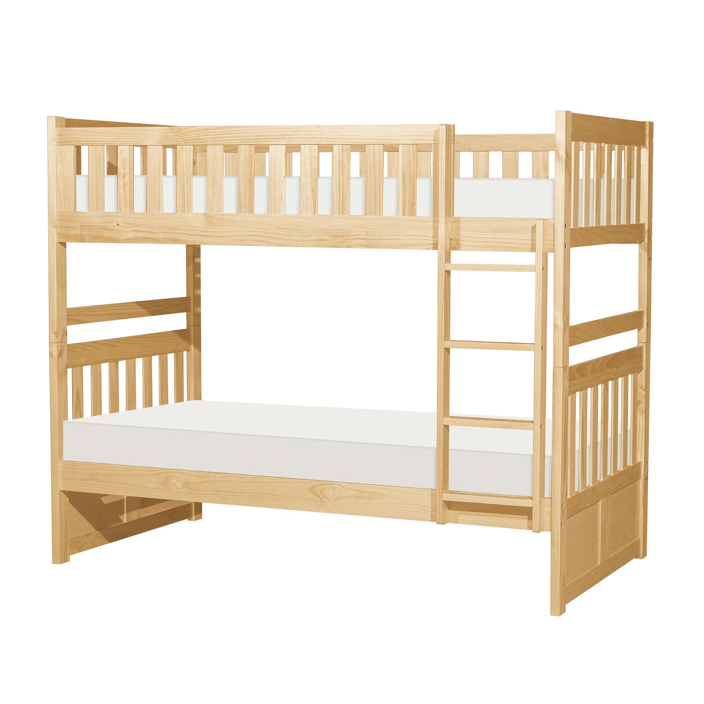 Bartly Pine Twin/Twin Bunk Bed - SET | B2043-1 | B2043-2 | B2043-SL - Luna Furniture - Dallas Store