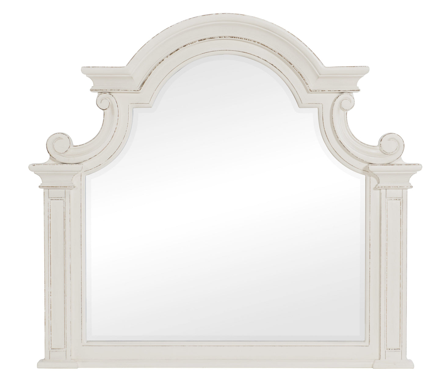 Baylesford Antique White Mirror (Mirror Only) - 1624W-6 - Luna Furniture - Dallas Store