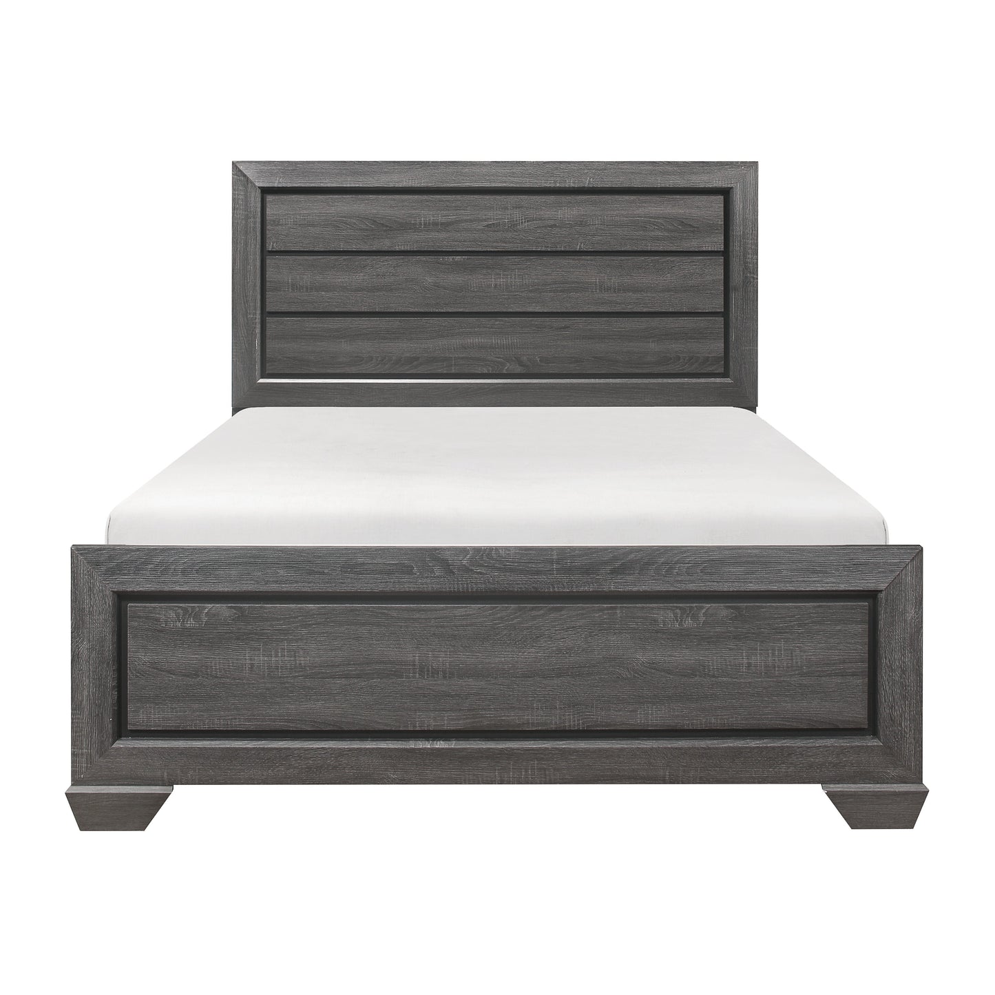 Beechnut Gray Full Panel Bed - SET | 1904FGY-1 | 1904FGY-3 - Luna Furniture - Dallas Store