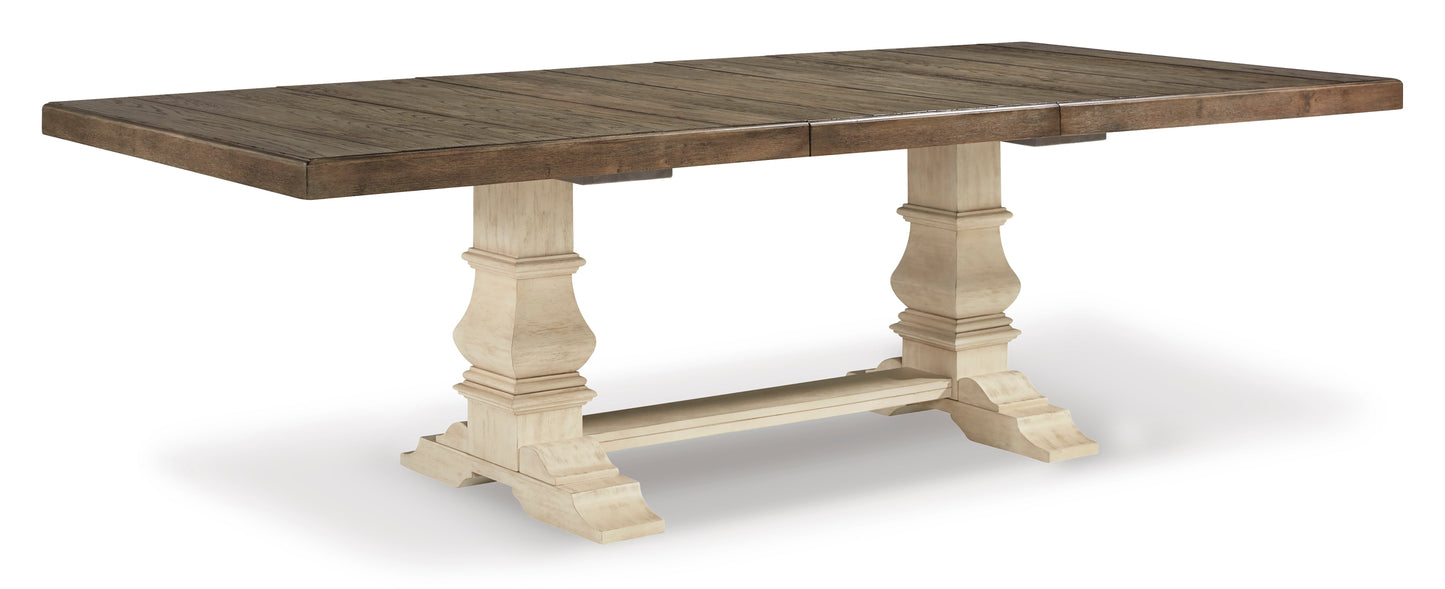 Bolanburg Two-tone Extendable Dining Set - SET | D647-55T | D647-55B | D647-02 | D647-01(4) - Luna Furniture - Dallas Store