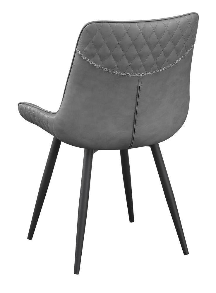 Brassie Gray Upholstered Side Chairs, Set of 2 - 110272 - Luna Furniture - Dallas Store