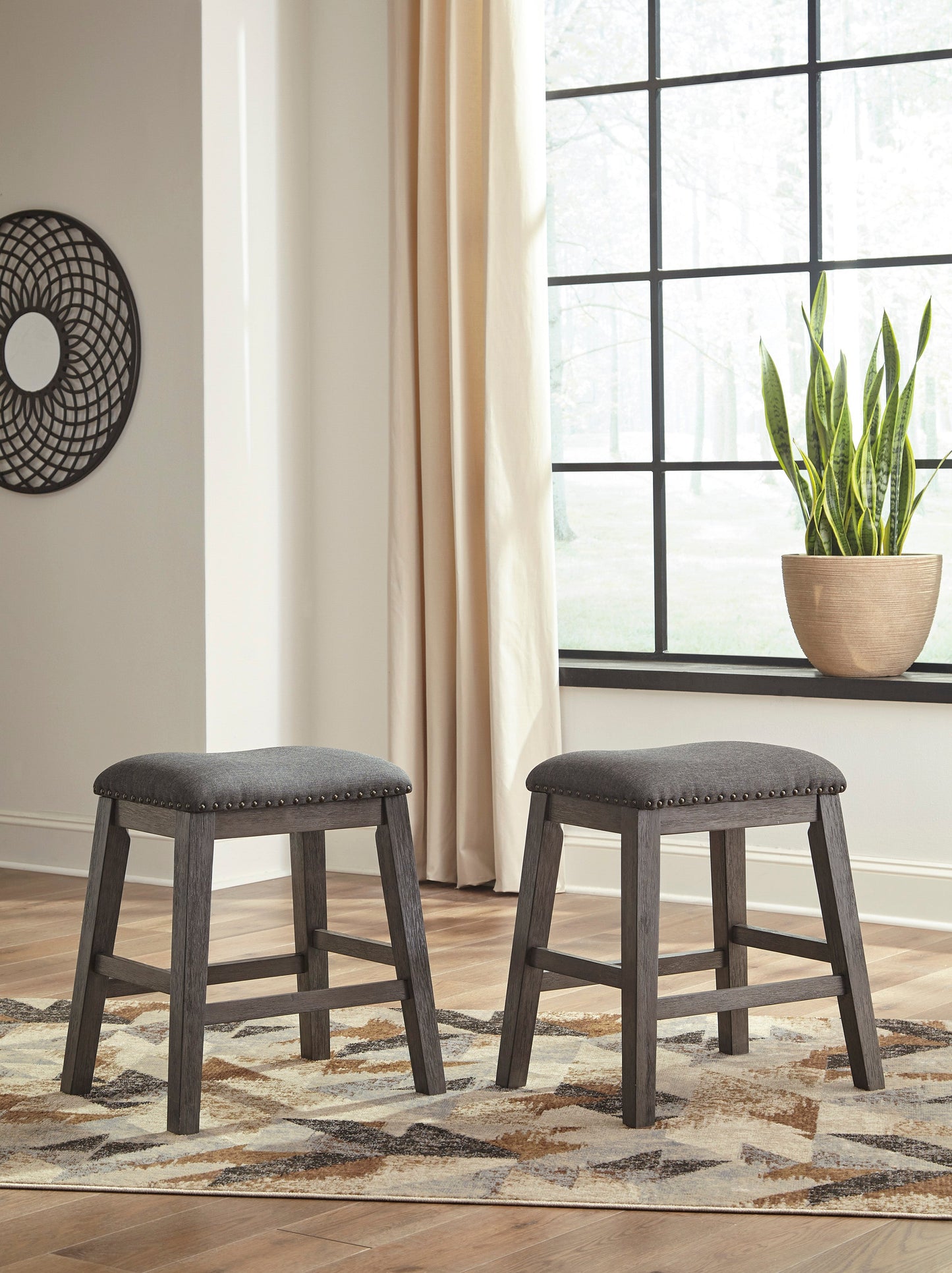Caitbrook Gray 5-Piece Counter Height Set w/ Stools - SET | D388-13 | D388-024(2) - Luna Furniture - Dallas Store