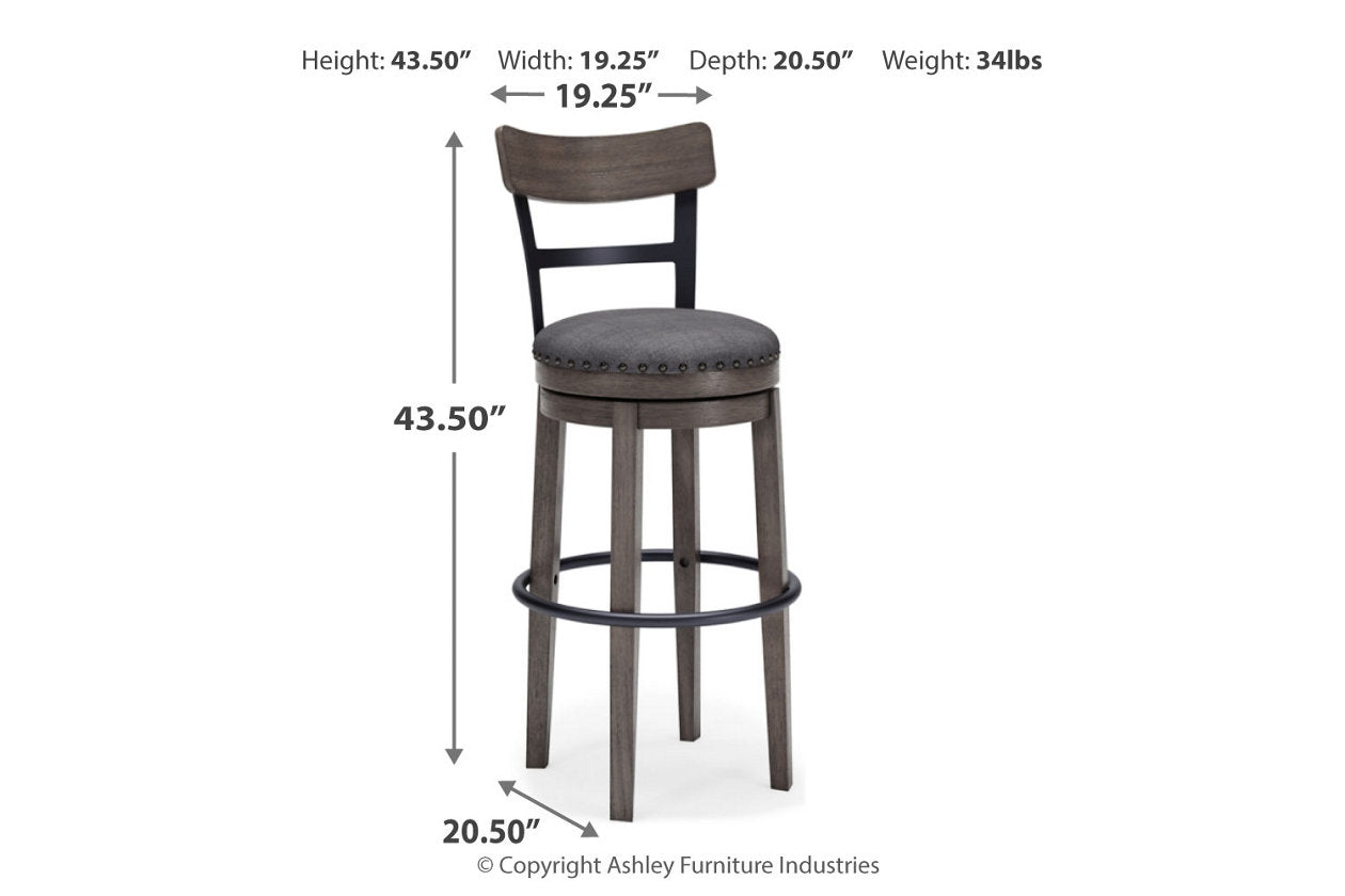 Caitbrook Gray Bar Height Barstool - D388-230 - Luna Furniture - Dallas Store