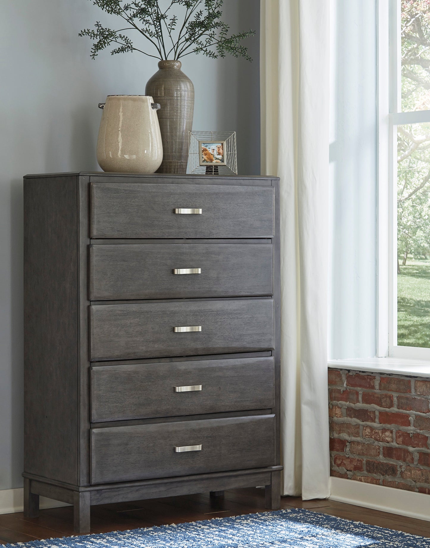 Caitbrook Gray Bookcase Storage Platform Bedroom Set - SET | B476-64 | B476-65 | B476-98 | B476-92 | B476-46 - Luna Furniture - Dallas Store