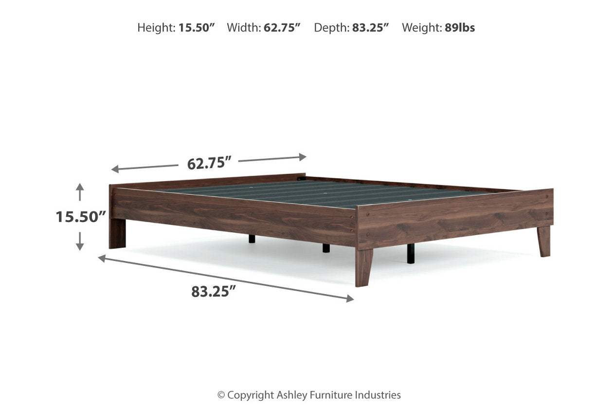 Calverson Mocha Queen Platform Bed - EB3660-113 - Luna Furniture - Dallas Store