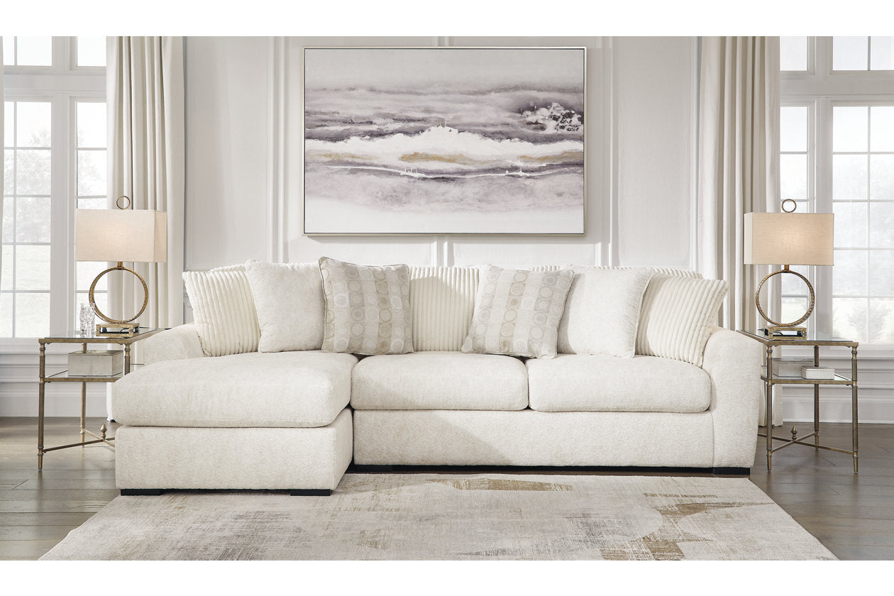 Chessington Ivory 2-Piece LAF Chaise Sectional - SET | 6190416 | 6190467 - Luna Furniture - Dallas Store