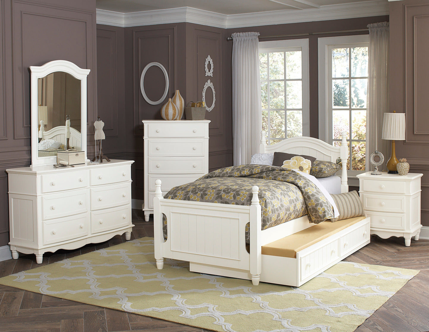 Clementine White Mirror (Mirror Only) - B1799-6 - Luna Furniture - Dallas Store