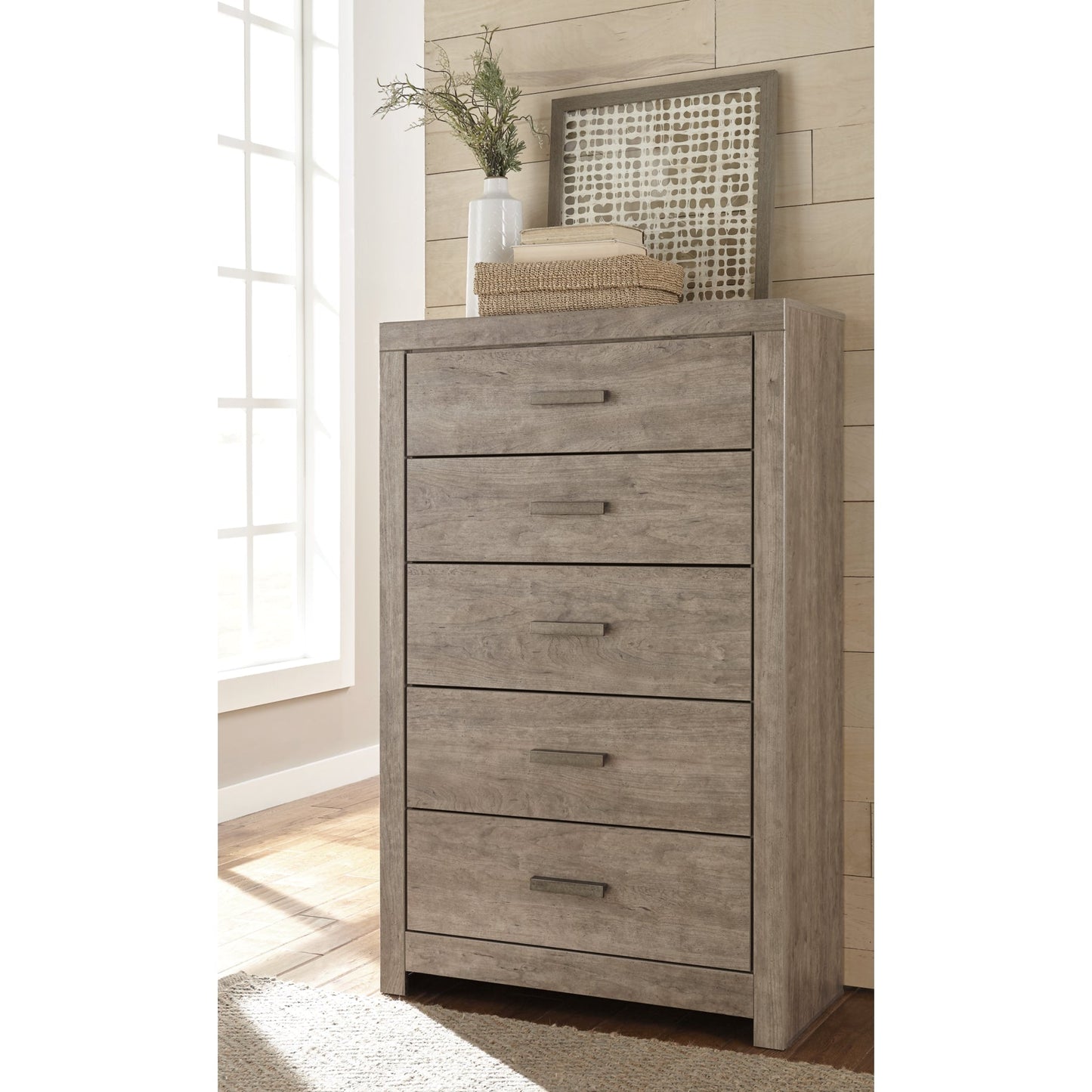 Culverbach Gray Panel Bedroom Set - SET | B070-72 | B070-97 | B070-31 | B070-36 | B070-92 | B070-46 - Luna Furniture - Dallas Store