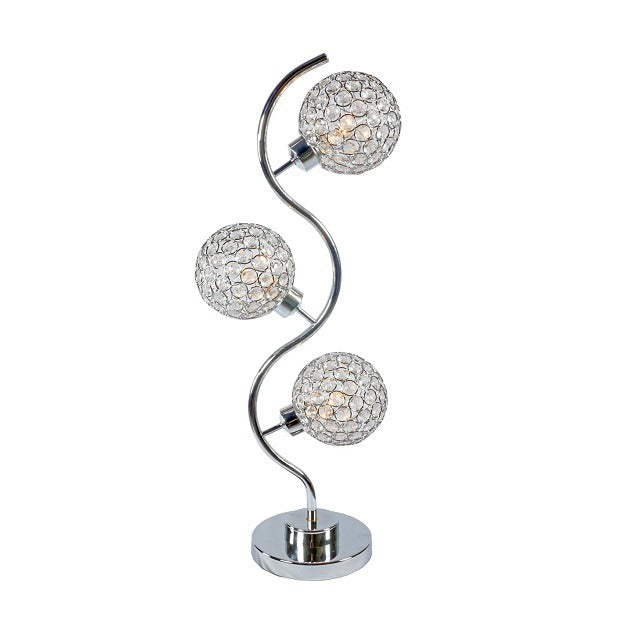 Dana 3- Piece Crystal Globe Table Lamp - 6260T - Luna Furniture - Dallas Store