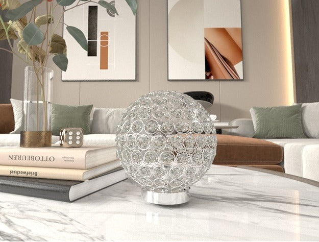 Dana Crystal Globe Table Lamp - 6262T-2 - Luna Furniture - Dallas Store