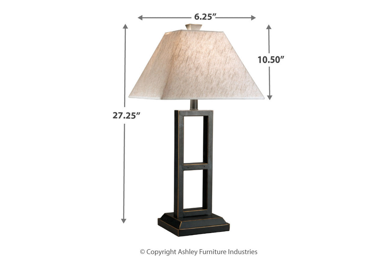 Deidra Black Table Lamp, Set of 2 - L318924 - Luna Furniture - Dallas Store