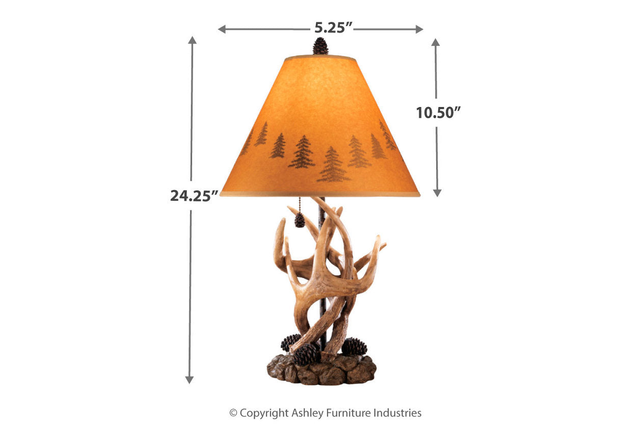Derek Brown Table Lamp, Set of 2 - L316984 - Luna Furniture - Dallas Store