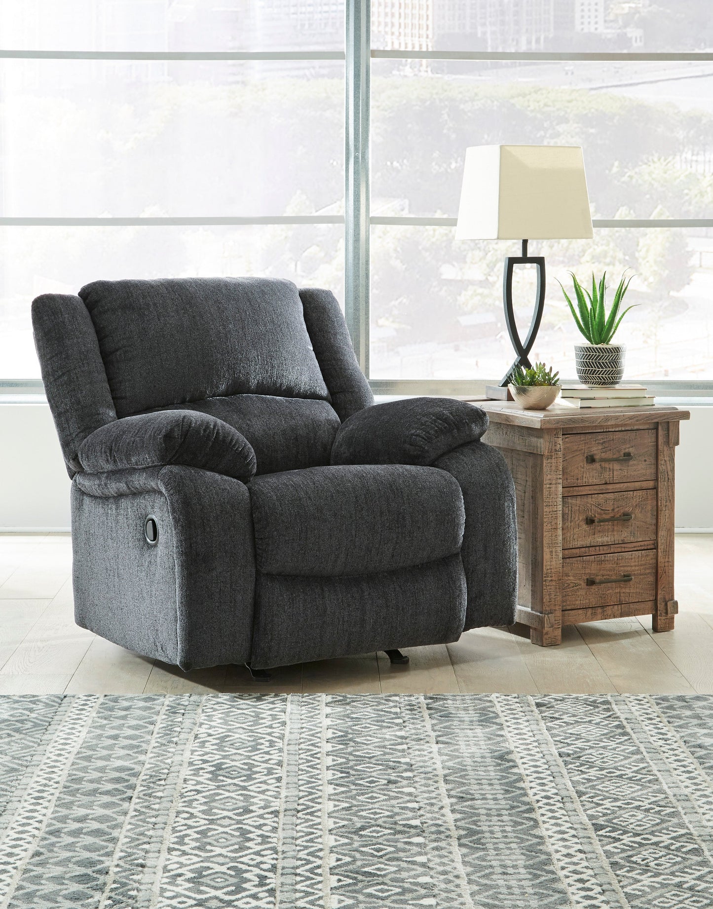 Draycoll Slate Reclining Living Room Set - SET | 7650488 | 7650494 - Luna Furniture - Dallas Store