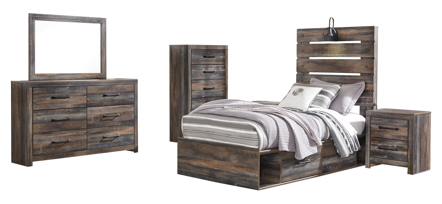 Drystan Multi Side Storage Platform Youth Bedroom Set - SET | B211-52 | B211-53 | B211-150 | B211-92 | B211-46 | B100-11 - Luna Furniture - Dallas Store