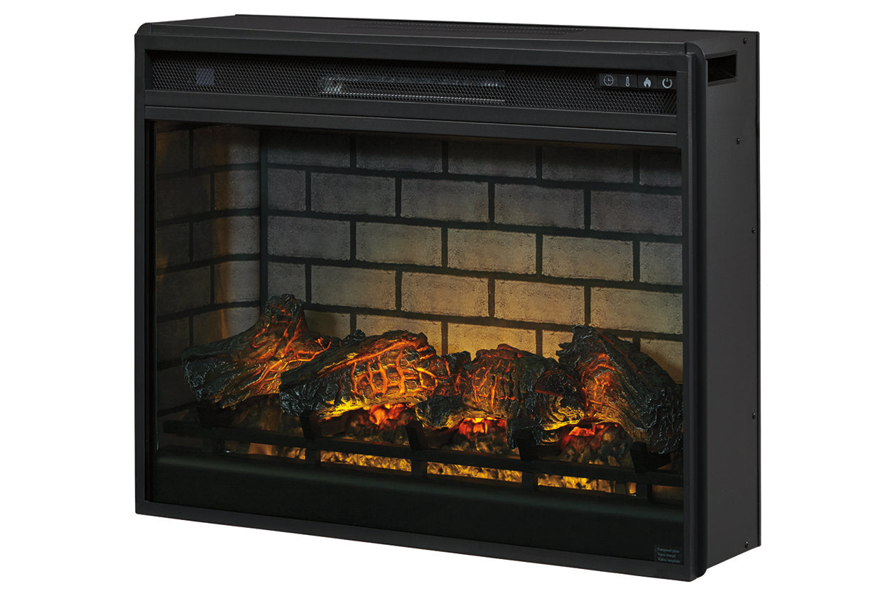 Entertainment Accessories Black Electric Infrared Fireplace Insert - W100-121 - Luna Furniture - Dallas Store