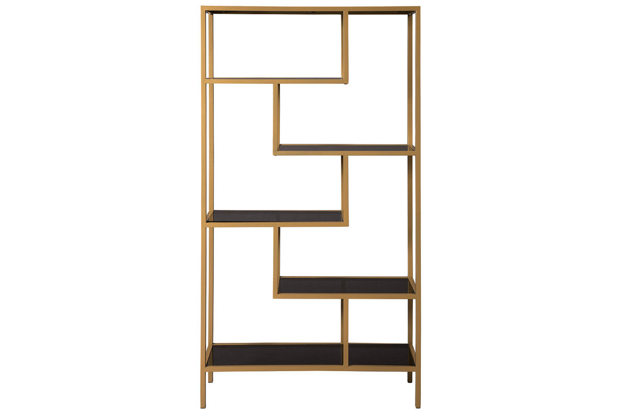 Frankwell Gold Finish Bookcase - A4000286 - Luna Furniture - Dallas Store