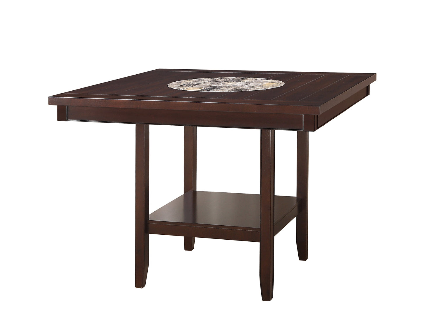 Fulton Espresso Counter Height Set - SET | 2727T-4848-V | 2727S-24-V(2) | 2727-BENCH-V - Luna Furniture - Dallas Store