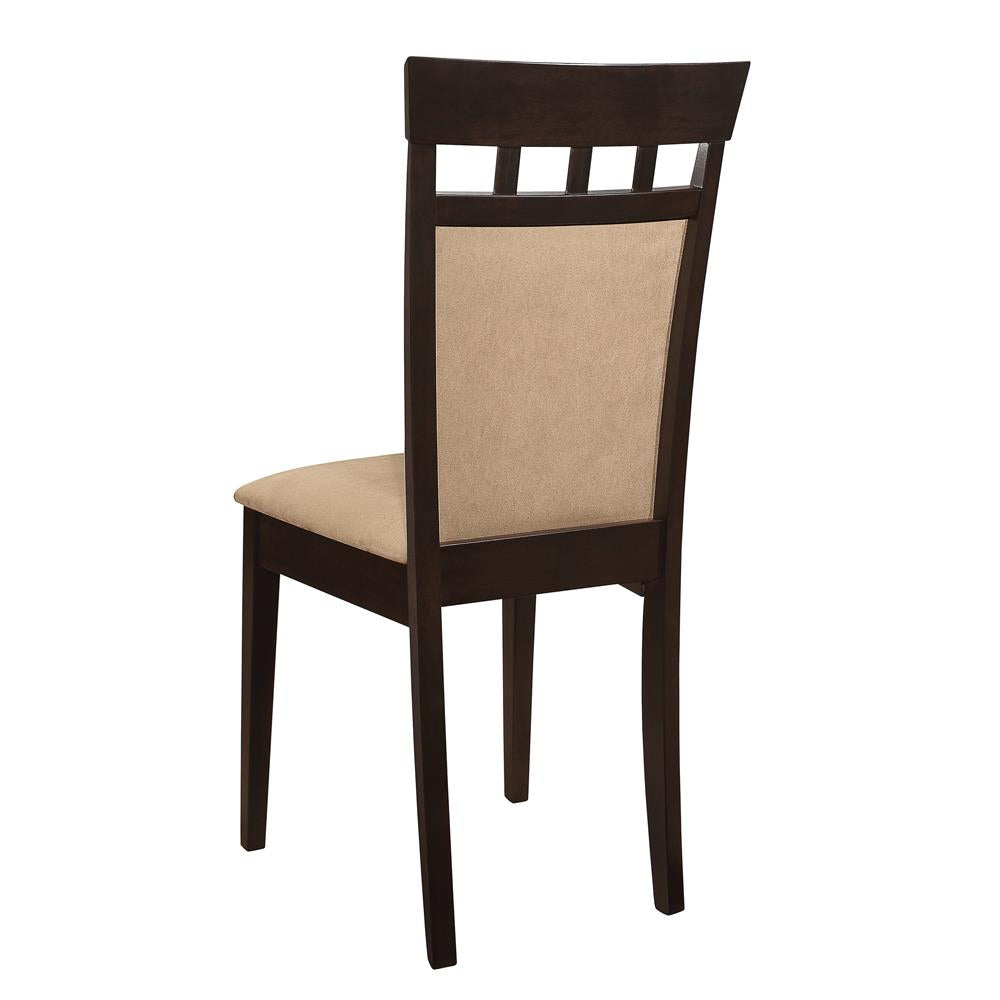 Gabriel Cappuccino/Tan Upholstered Side Chairs, Set of 2 - 100773 - Luna Furniture - Dallas Store