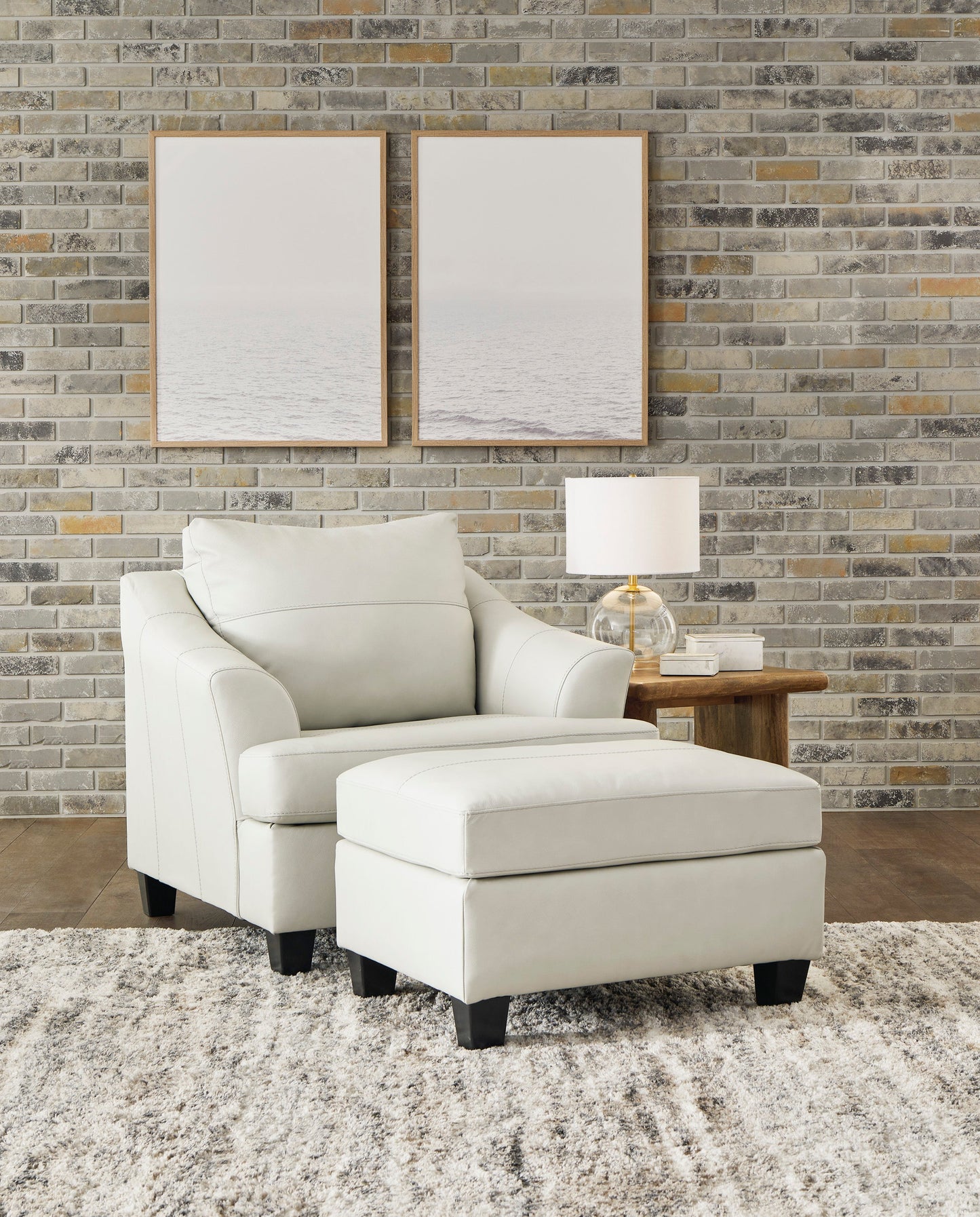 Genoa Coconut Leather Living Room Set - SET | 4770438 | 4770435 - Luna Furniture - Dallas Store