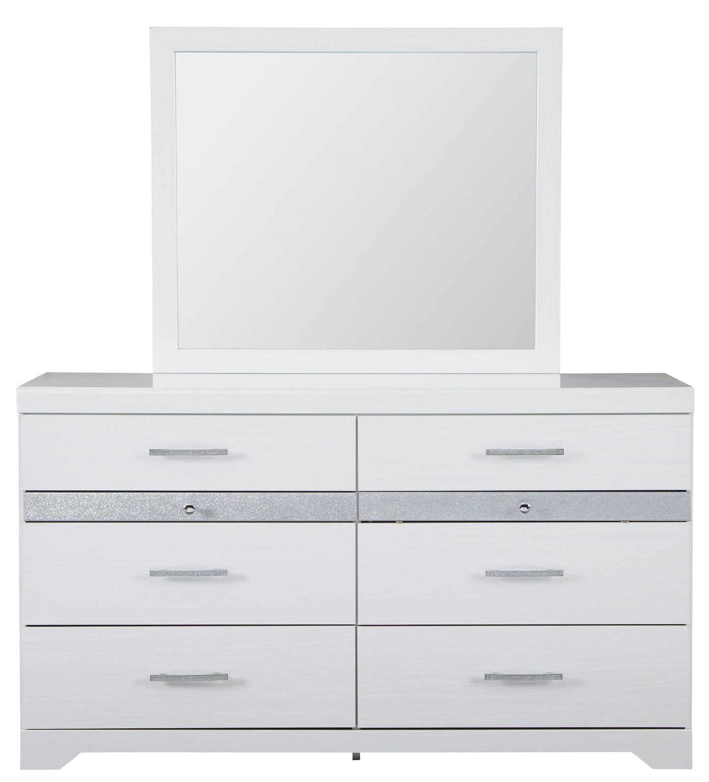Jallory White Mirror (Mirror Only) - B302-36 - Luna Furniture - Dallas Store