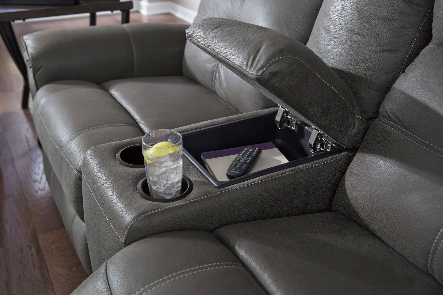 Jesolo Dark Gray Reclining Living Room Set - SET | 8670588 | 8670594 - Luna Furniture - Dallas Store