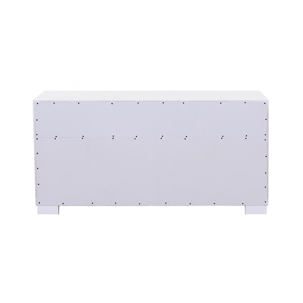 Jessica White 6-Drawer Dresser - 202993 - Luna Furniture - Dallas Store