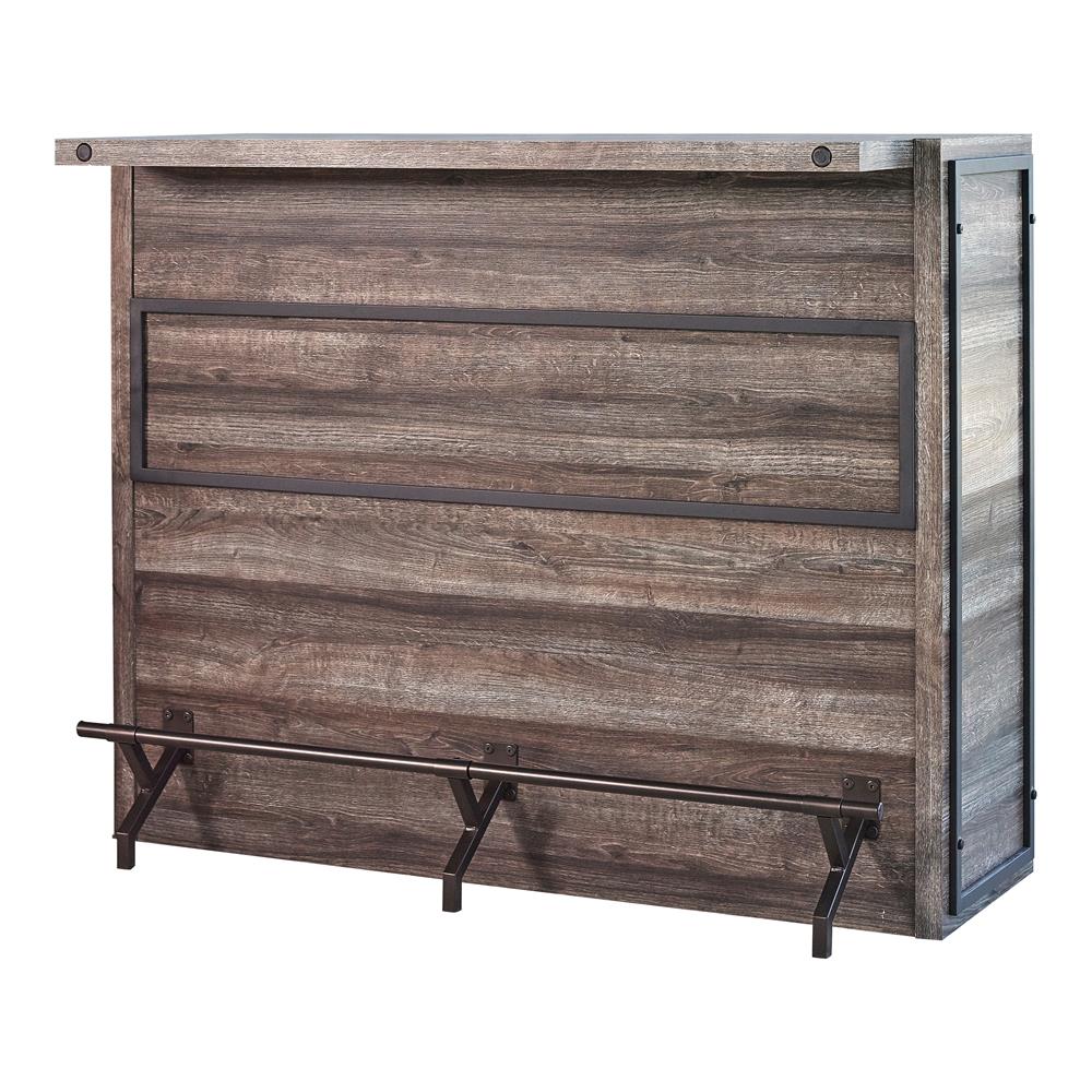 Joe Aged Oak 5-Shelf Bar Unit - 182071 - Luna Furniture - Dallas Store