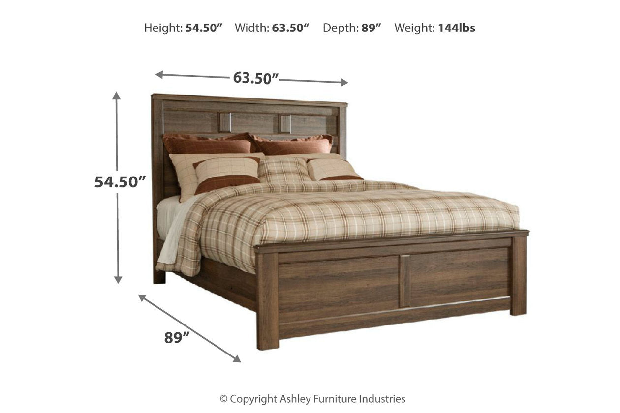 Juararo Dark Brown Queen Panel Bed - SET | B251-54 | B251-57 | B251-98 - Luna Furniture - Dallas Store