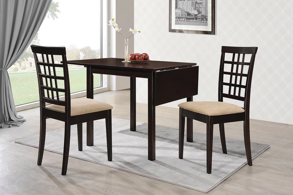 Kelso Cappuccino Rectangular Dining Table with Drop Leaf - 190821 - Luna Furniture - Dallas Store