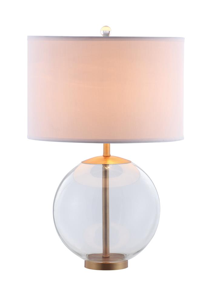 Kenny Drum Shade Table Lamp with Glass Base White - 961227 - Luna Furniture - Dallas Store
