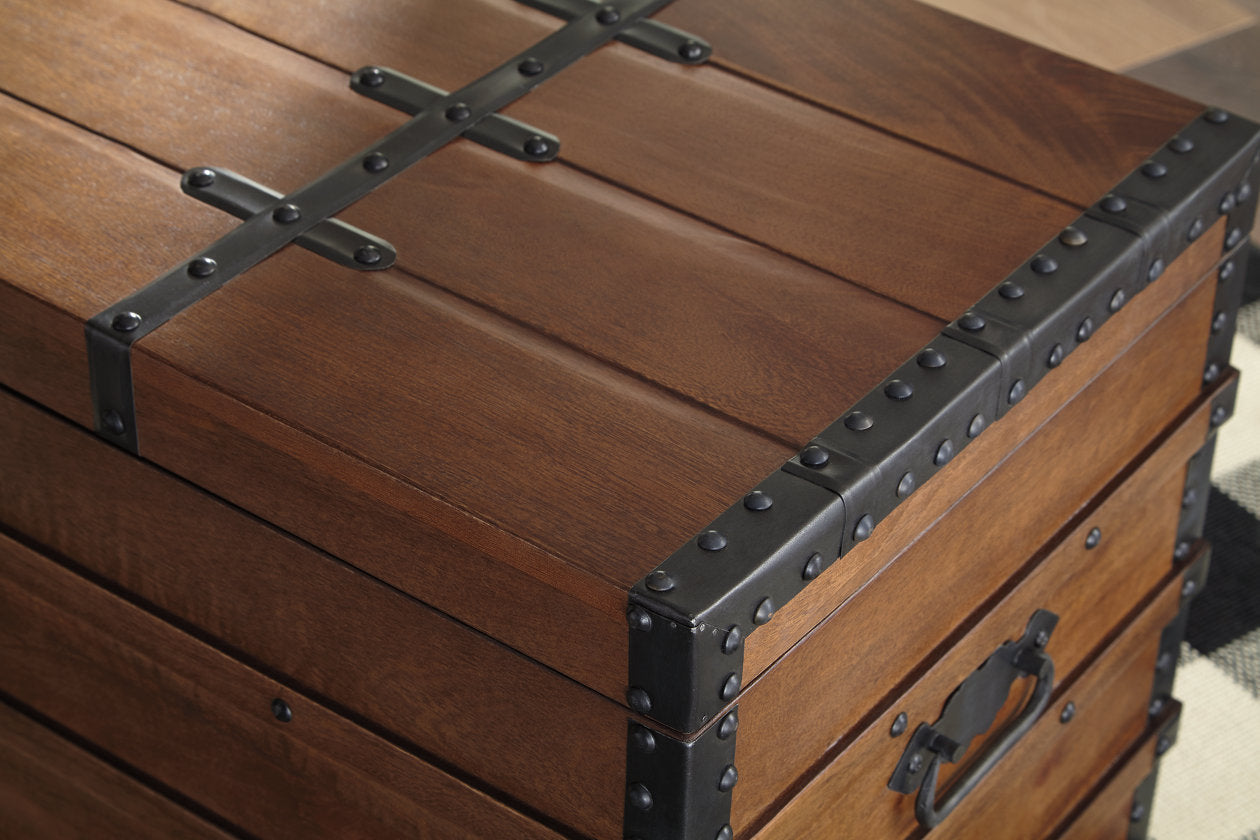 Kettleby Brown Storage Trunk - A4000096 - Luna Furniture - Dallas Store