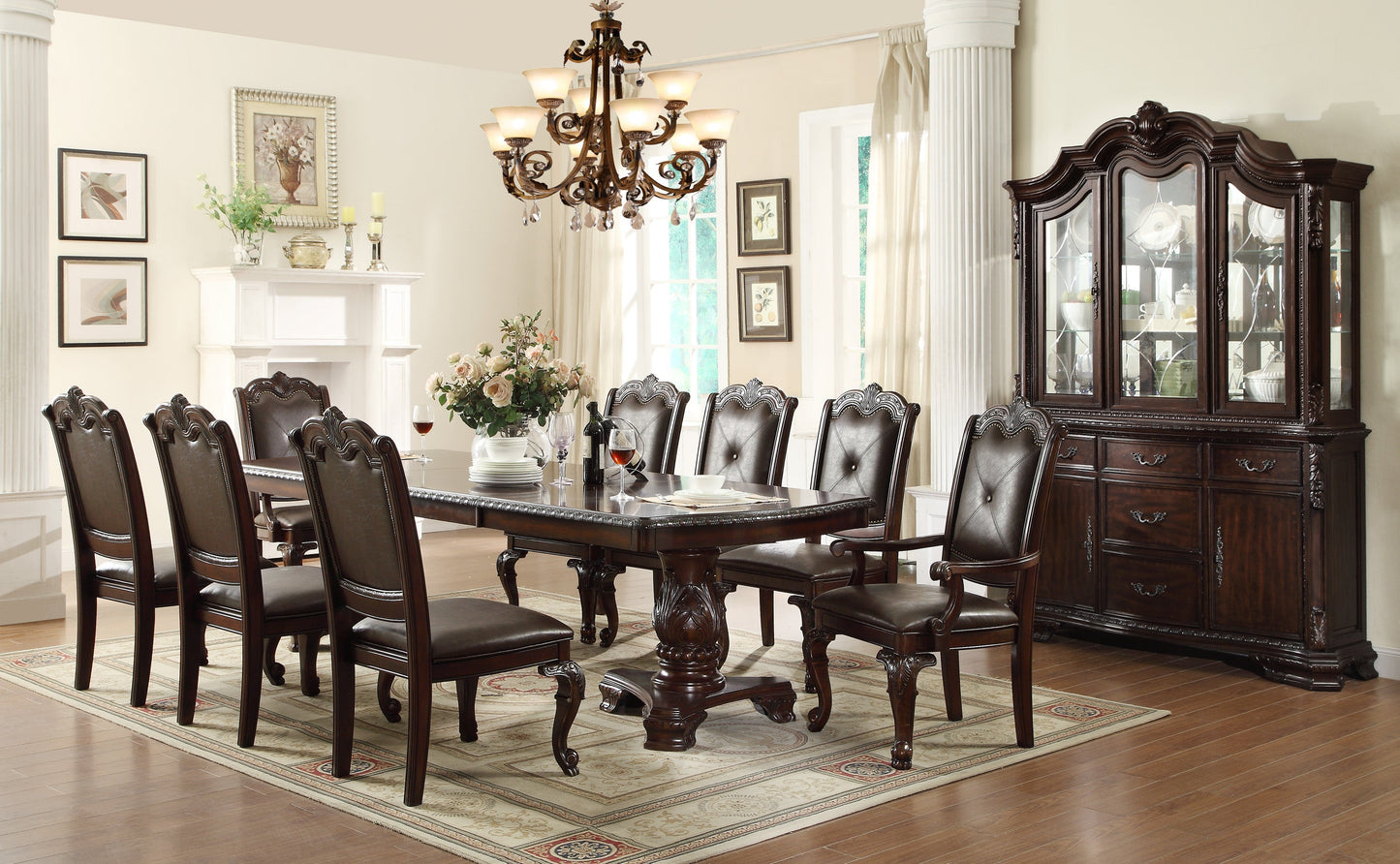 Kiera Brown Side Chair, Set of 2 - 2150S - Luna Furniture - Dallas Store