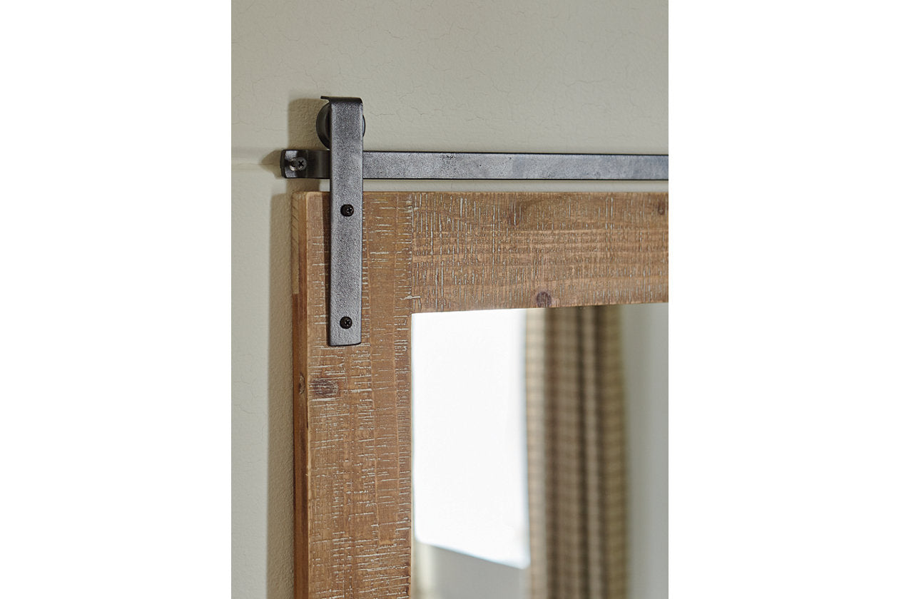 Lanie Antique Brown Accent Mirror - A8010223 - Luna Furniture - Dallas Store