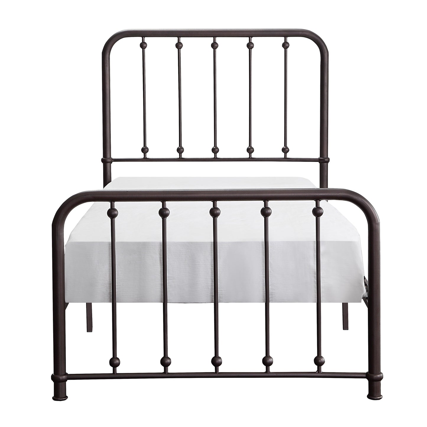 Larkspur Antique Bronze Twin Metal Platform Bed - 1638T-1 - Luna Furniture - Dallas Store