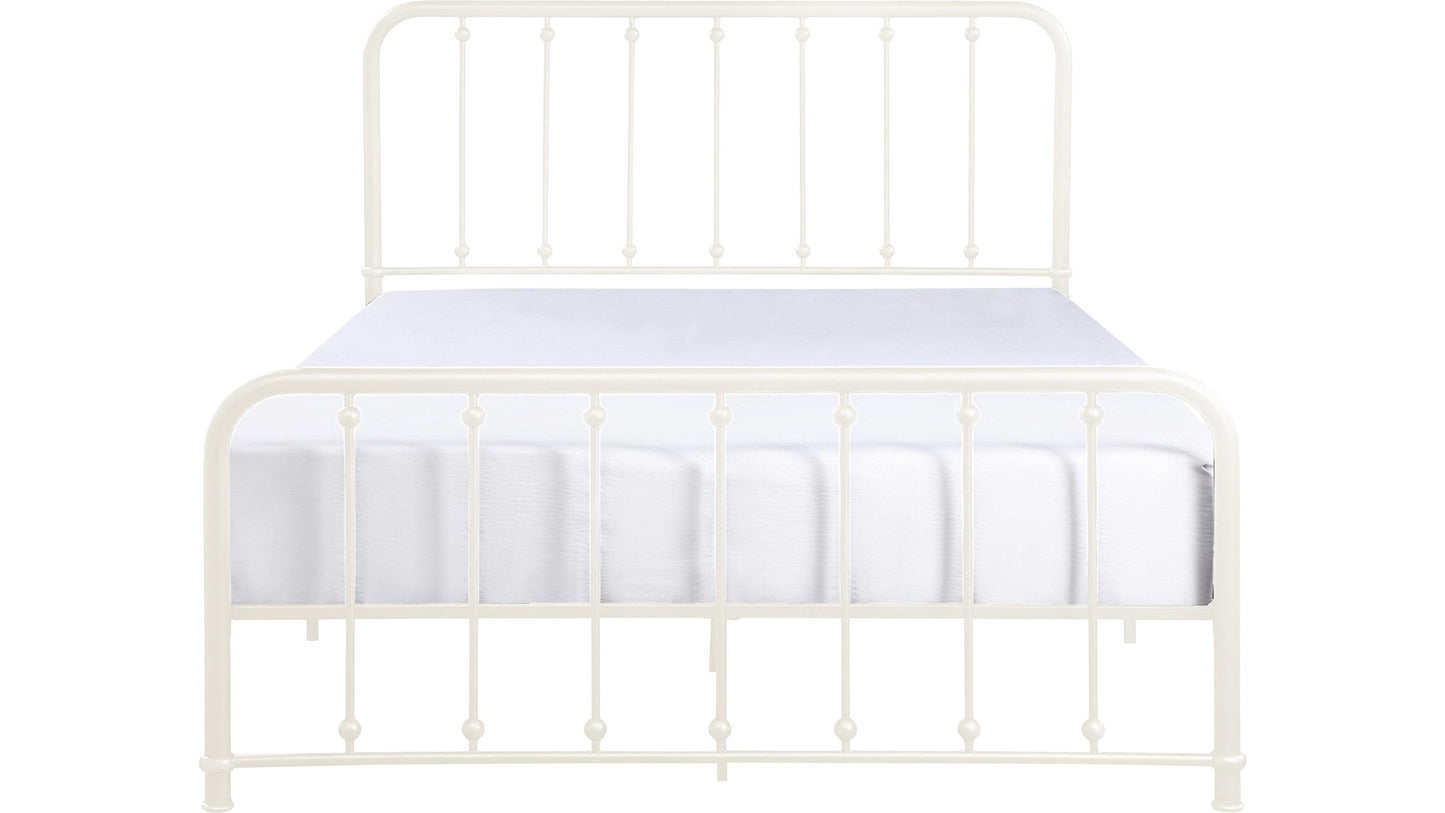 Larkspur White Full Metal Platform Bed - 1638FW-1 - Luna Furniture - Dallas Store