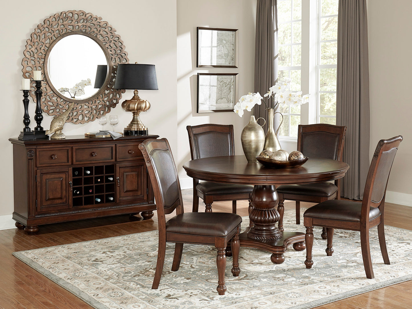 Lordsburg Brown Chery Server - 5473-40 - Luna Furniture - Dallas Store