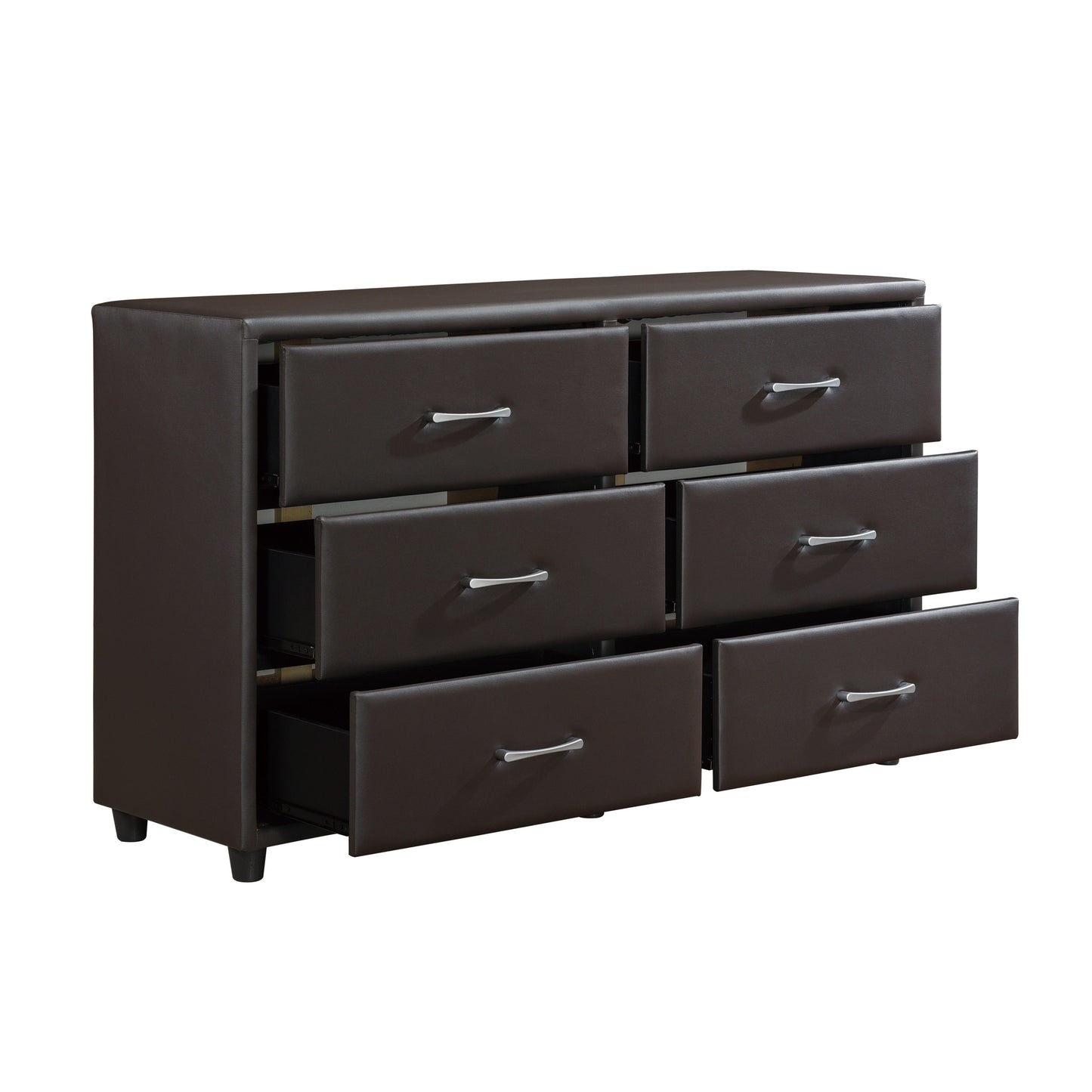 Lorenzi Dark Brown Dresser - 2220DBR-5 - Luna Furniture - Dallas Store