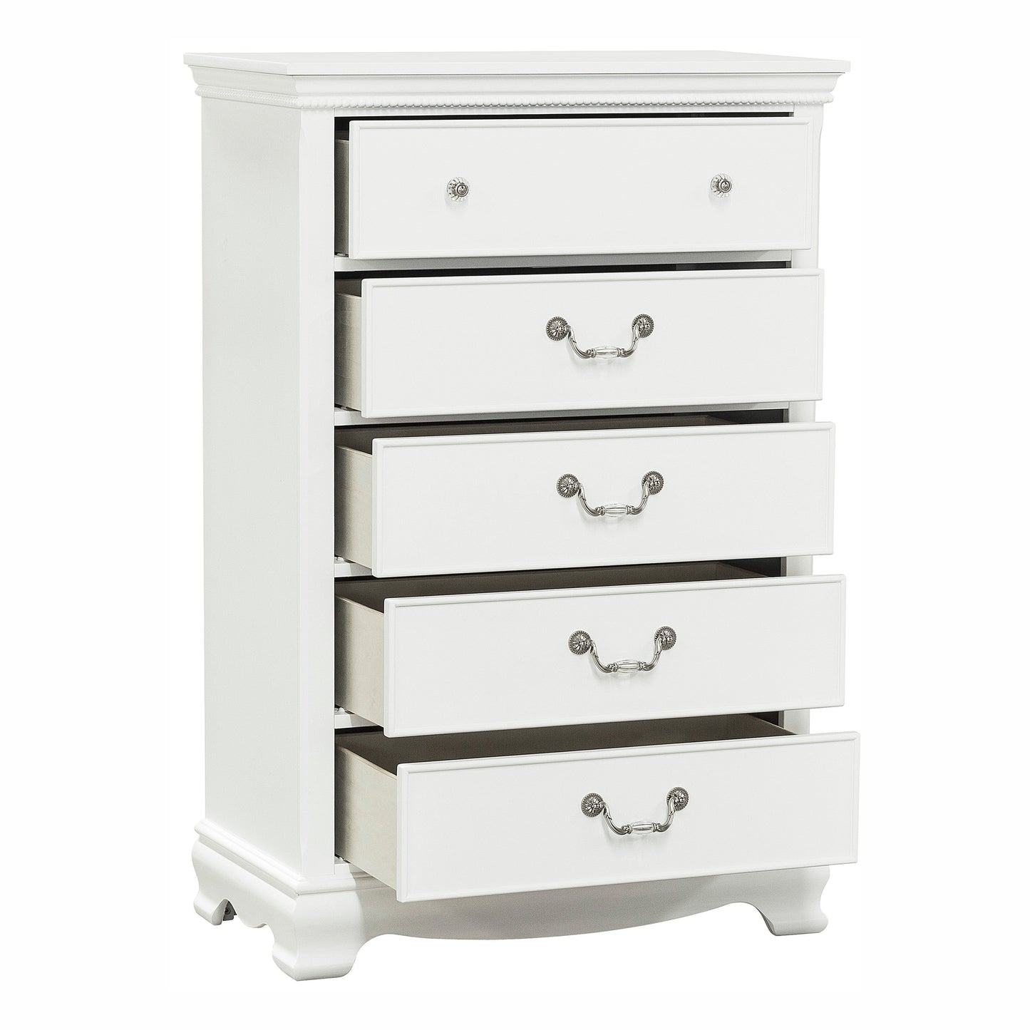 Lucida White Chest - 2039W-9 - Luna Furniture - Dallas Store